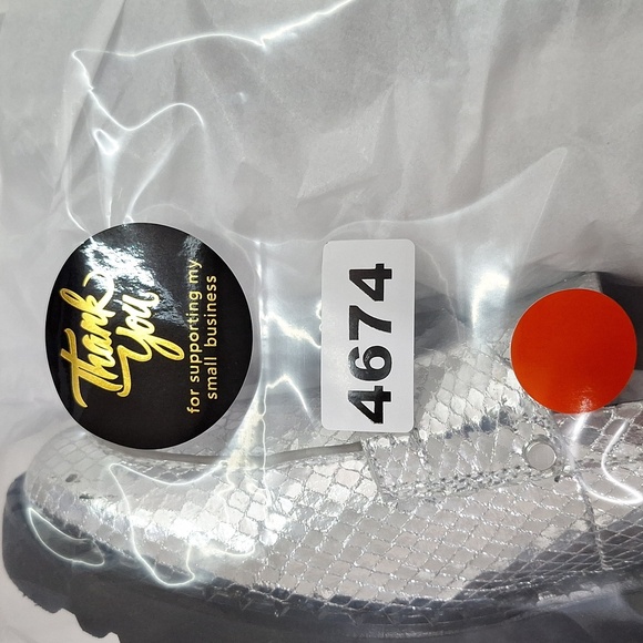 Franco Sarto Cassandra Metallic Silver Snake Print Faux Leather Loafers Size: 8 - Picture 14 of 14